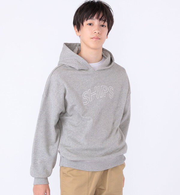 SHIPS KIDS「【WEB限定】SHIPS KIDS:100～160cm / SHIPS ラウンド ロゴ パーカ」|パーカー|