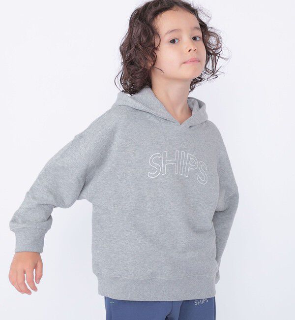 SHIPS KIDS「【WEB限定】SHIPS KIDS:100～160cm / SHIPS ラウンド ロゴ パーカ」|パーカー|