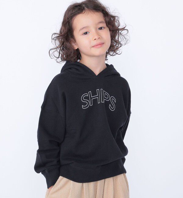 SHIPS KIDS「【WEB限定】SHIPS KIDS:100～160cm / SHIPS ラウンド ロゴ パーカ」|パーカー|