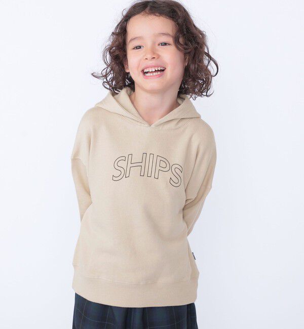 SHIPS KIDS「【WEB限定】SHIPS KIDS:100～160cm / SHIPS ラウンド ロゴ パーカ」|パーカー|
