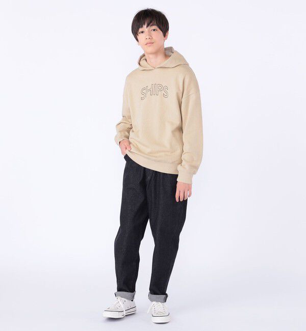 SHIPS KIDS「【WEB限定】SHIPS KIDS:100～160cm / SHIPS ラウンド ロゴ パーカ」|パーカー|