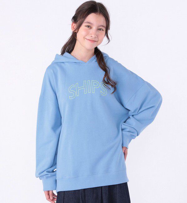 SHIPS KIDS「【WEB限定】SHIPS KIDS:100～160cm / SHIPS ラウンド ロゴ パーカ」|パーカー|