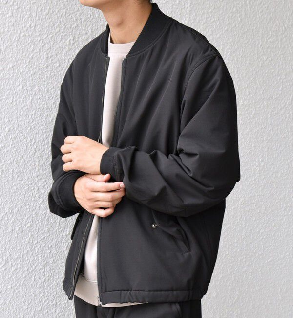 SHIPS any「SHIPS any:〈洗濯機可能〉ストレッチ 裏起毛 ウォーム アーバン ブルゾン (セットアップ対応)◇」|ブルゾン・スタジャン|