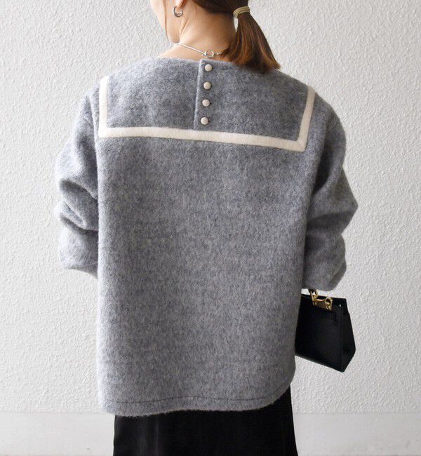 SHIPS any「SHIPS any: バイカラー セーラー デザイン プルオーバー」|Tシャツ・カットソー|