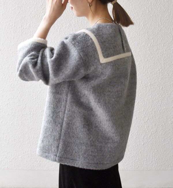 SHIPS any「SHIPS any: バイカラー セーラー デザイン プルオーバー」|Tシャツ・カットソー|