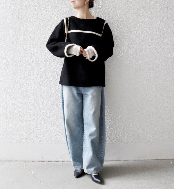 SHIPS any「SHIPS any: バイカラー セーラー デザイン プルオーバー」|Tシャツ・カットソー|