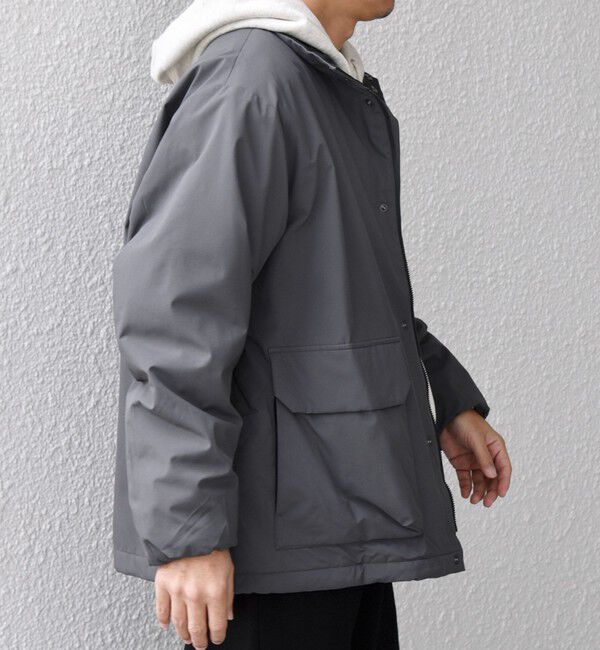 SHIPS any「SHIPS any:〈撥水/防風等〉多機能 中綿 2トーン スタンド ブルゾン 25AW◇」|ダウン|