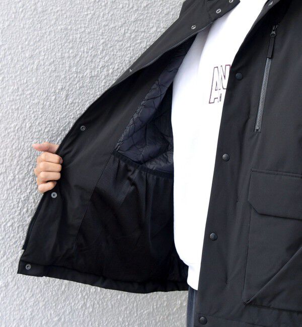 SHIPS any「SHIPS any:〈撥水/防風等〉多機能 中綿 2トーン スタンド ブルゾン 25AW◇」|ダウン|