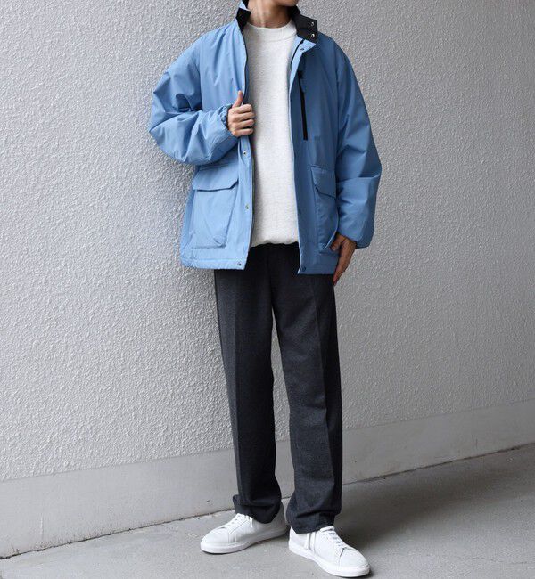 SHIPS any「SHIPS any:〈撥水/防風等〉多機能 中綿 2トーン スタンド ブルゾン 25AW◇」|ダウン|