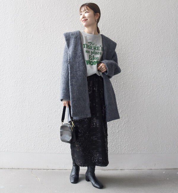 SHIPS any「SHIPS any: シャギー フーディー ガウン コート」|その他|