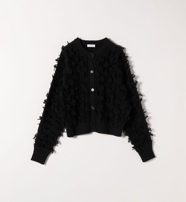 SHIPS any「SHIPS any:〈手洗い可能〉フリンジ デザイン ドルマン ニット カーディガン」|カーディガン|