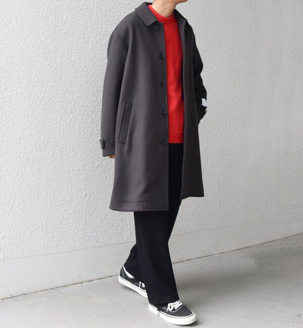 SHIPS any「SHIPS any: PURE WOOL MELTON ステンカラー コート 25AW◇」|ステンカラーコート|