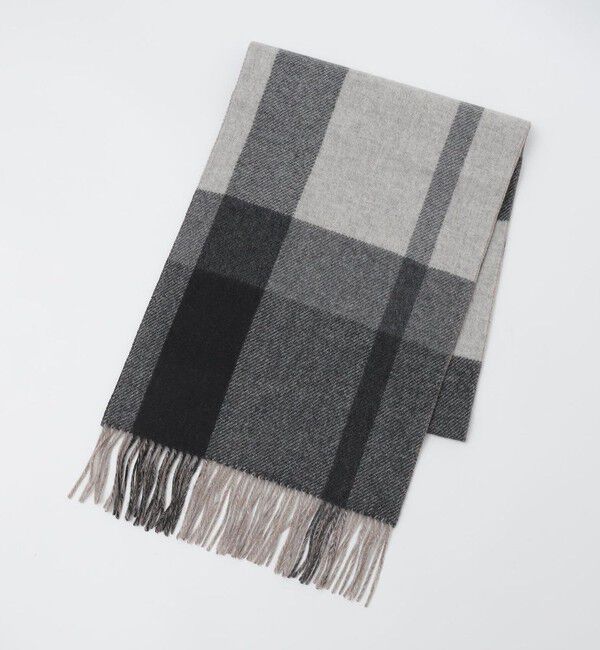 SHIPS「SHIPS: カシミヤ ダブルフェイス チェック マフラー」|マフラー|