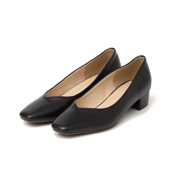 SHIPS Colors 「SHIPS Colors:Vカット パンプス」|パンプス|ブラック