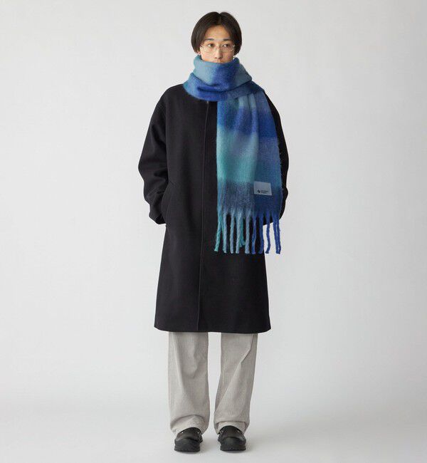 SHIPS「City Ambient Products: シャギー チェック ボリューム マフラー」|マフラー|