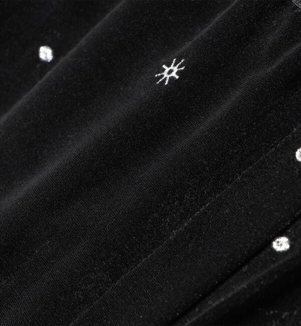 SHIPS any「SHIPS any:〈手洗い可能〉ポリエステル ベロア 刺繍 ストレート ワイド パンツ」|その他|