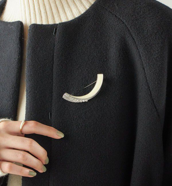 SHIPS for women「ビジュー ブローチ」|ブローチ・コサージュ|ライトホワイト