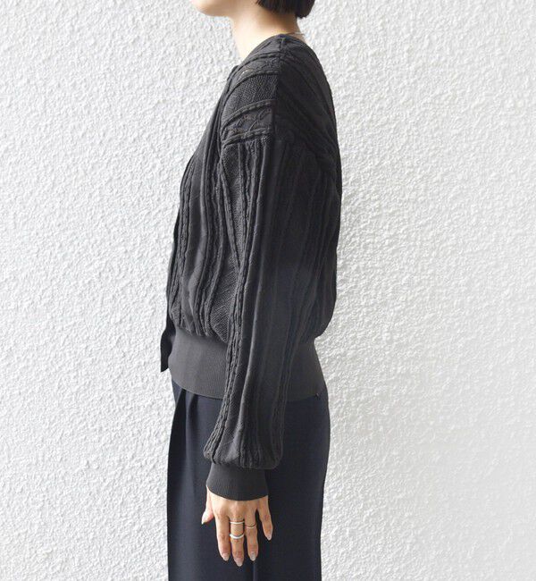 SHIPS for women「【WEB限定】〈手洗い可能〉レース 編み 2WAY カーディガン」|カーディガン|