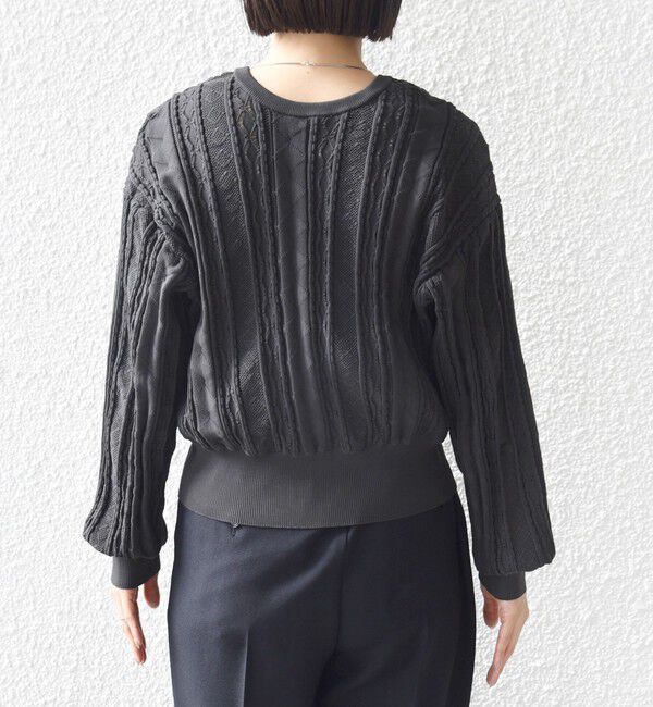 SHIPS for women「【WEB限定】〈手洗い可能〉レース 編み 2WAY カーディガン」|カーディガン|