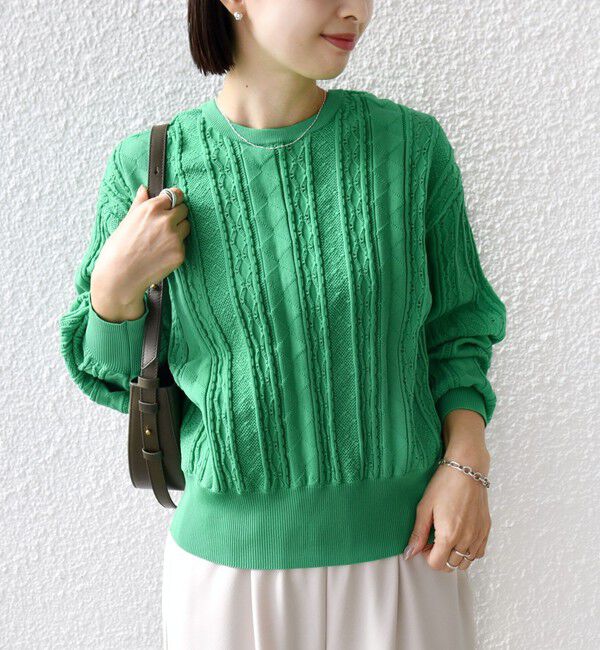 SHIPS for women「【WEB限定】〈手洗い可能〉レース 編み 2WAY カーディガン」|カーディガン|