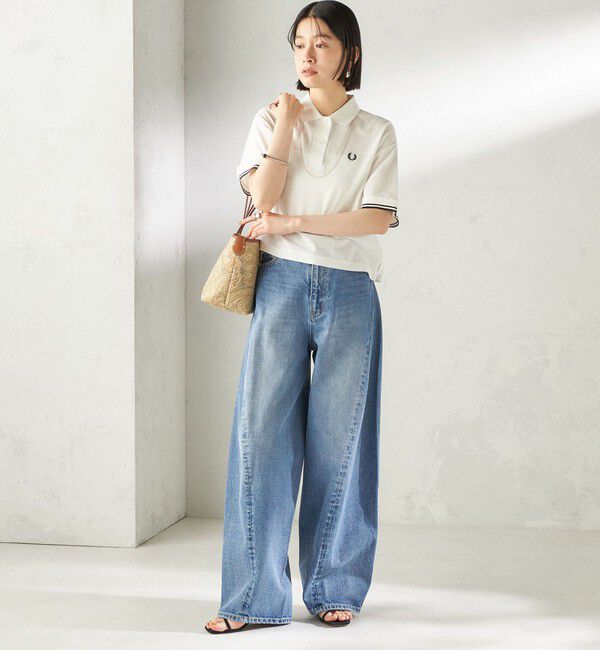 SHIPS for women「【SHIPS別注】BIT BLUE:バレル レック デニム パンツ」|デニム|