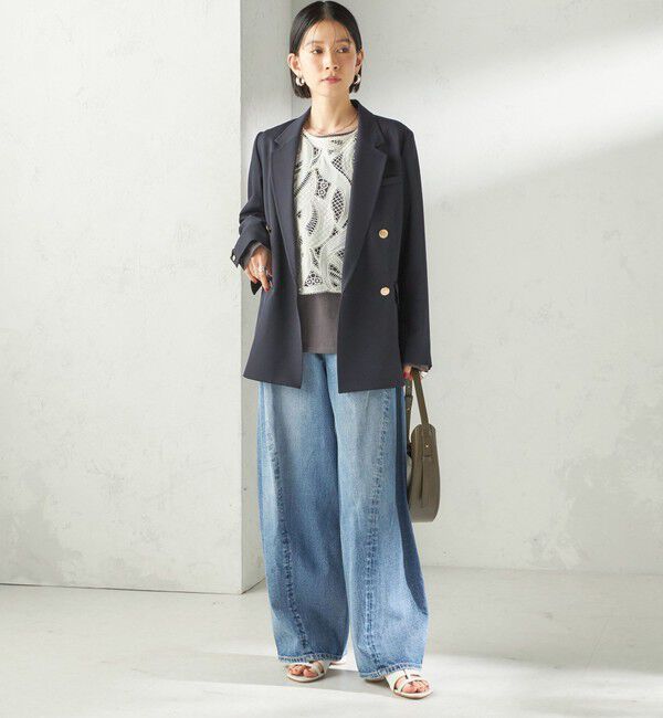 SHIPS for women「【SHIPS別注】BIT BLUE:バレル レック デニム パンツ」|デニム|