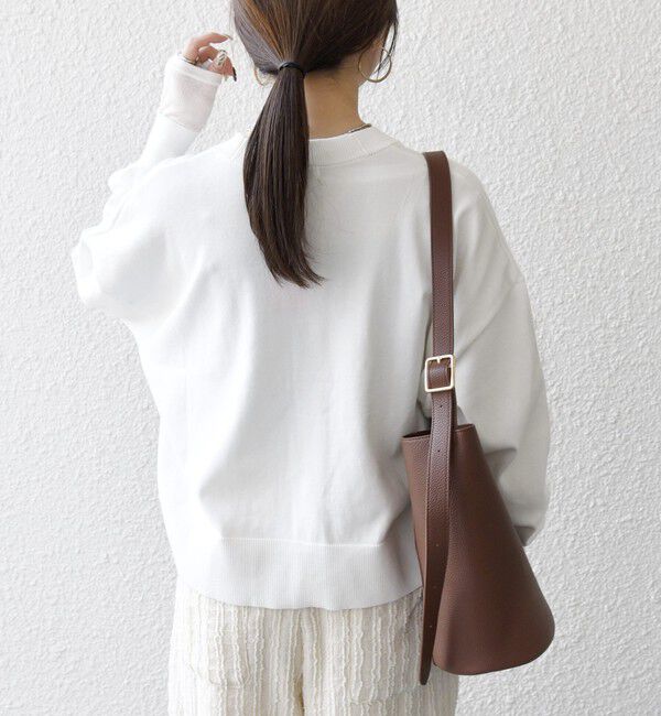 SHIPS any「SHIPS any:〈手洗い可能〉コットン ミックス Vネック コンパクト カーディガン」|カーディガン|