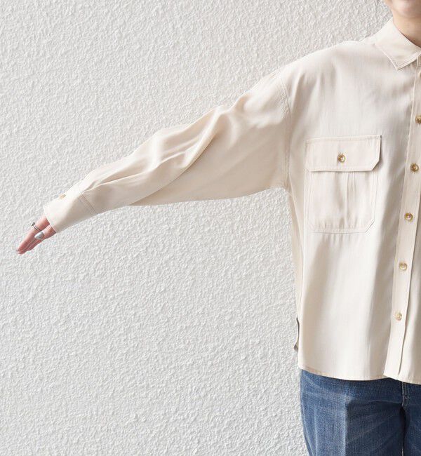 quaranciel「quaranciel:〈洗濯機可能〉フィブリル レギュラーカラー シャツ」|シャツ・ブラウス|