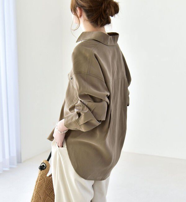 quaranciel「quaranciel:〈洗濯機可能〉フィブリル レギュラーカラー シャツ」|シャツ・ブラウス|