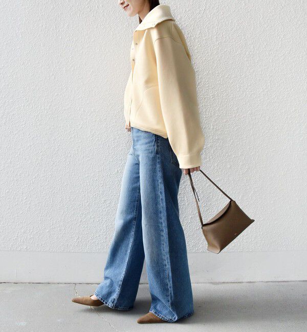 SHIPS for women「【WEB限定】〈手洗い可能〉裾 ドロスト ダンボール スナップ ボタン カーディガン」|カーディガン|