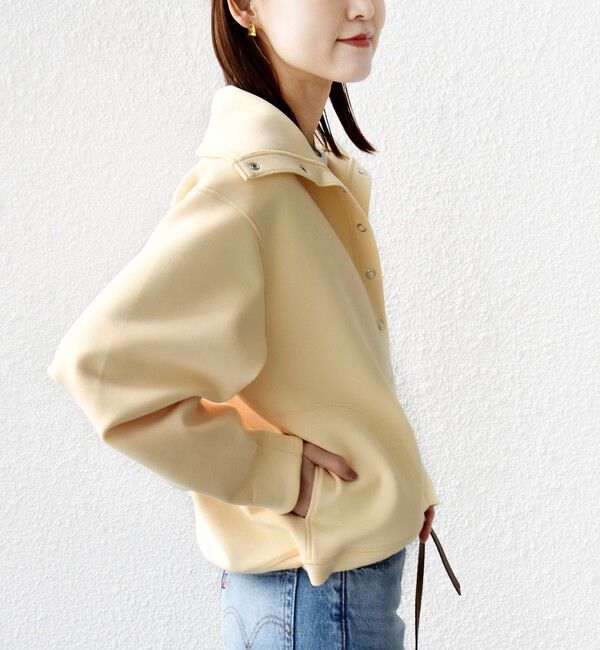 SHIPS for women「【WEB限定】〈手洗い可能〉裾 ドロスト ダンボール スナップ ボタン カーディガン」|カーディガン|