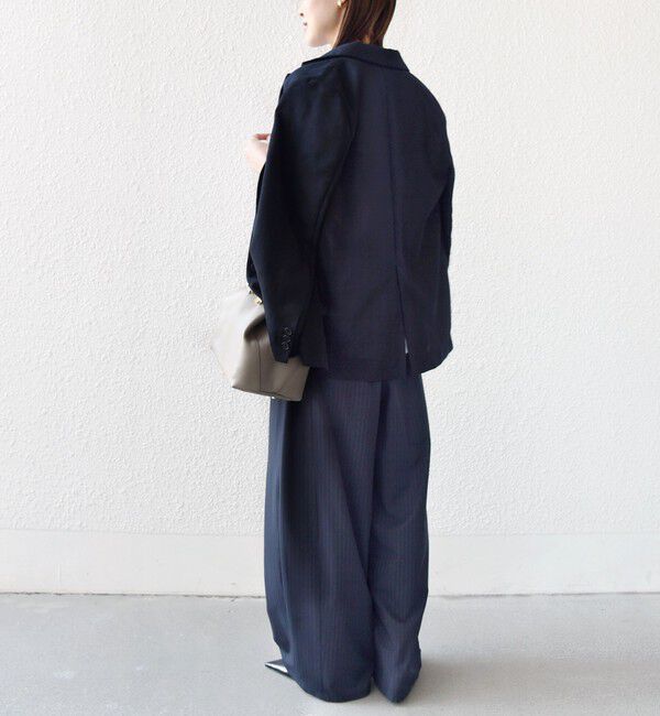 SHIPS for women「〈手洗い可能〉トロ ピン ストライプ ウエスト ギャザー パンツ」|その他|