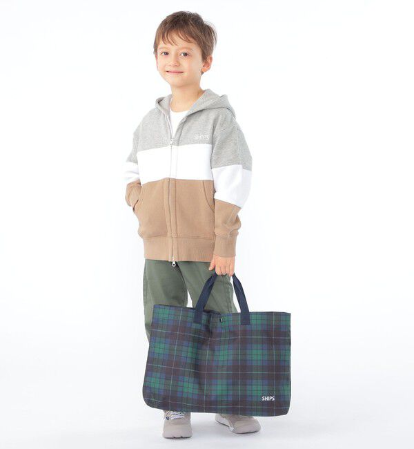 SHIPS KIDS「SHIPS KIDS:オリジナル タータンチェック レッスン トートバッグ」|トートバッグ|