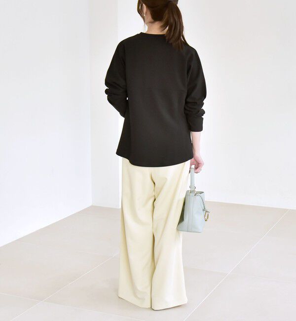 quaranciel「quaranciel:〈洗濯機可能〉カットジョーゼット ドッキング コルセット プルオーバー」|Tシャツ・カットソー|