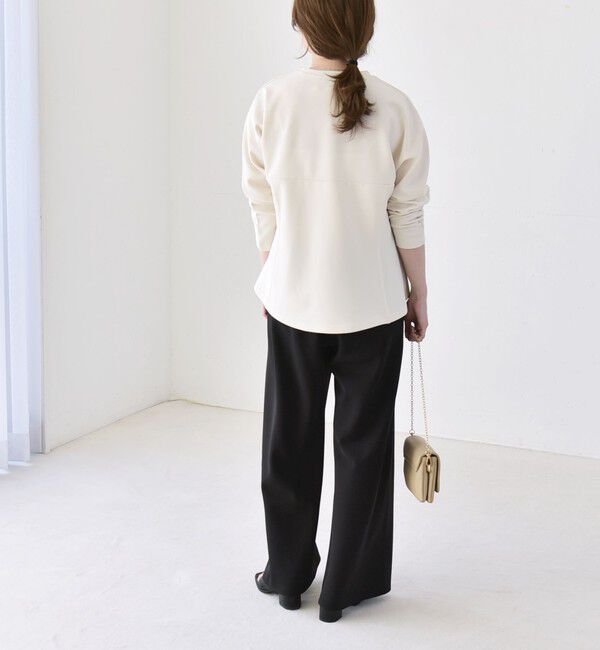 quaranciel「quaranciel:〈洗濯機可能〉カットジョーゼット ドッキング コルセット プルオーバー」|Tシャツ・カットソー|