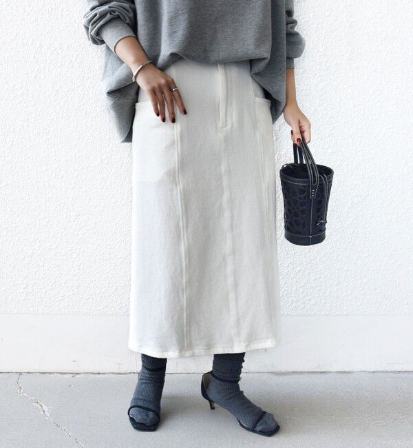 SHIPS for women「〈手洗い可能〉ルーズ デニム サイド ポケット スカート」|スカート|