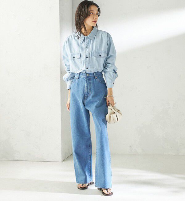 SHIPS for women「NINE CASE:〈洗濯機可能〉シャンブレー シャツ」|シャツ・ブラウス|