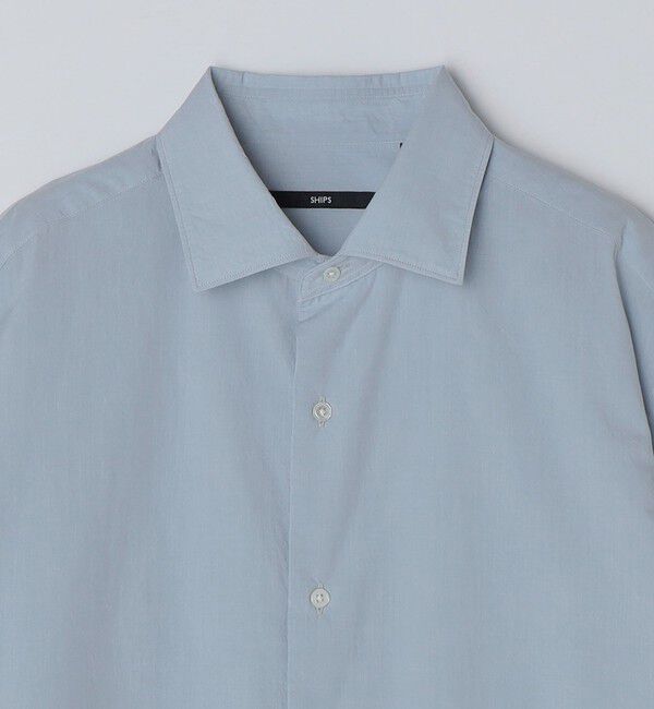 SHIPS「SHIPS: スムース テックス ワイドカラー シャツ」|シャツ・ブラウス|