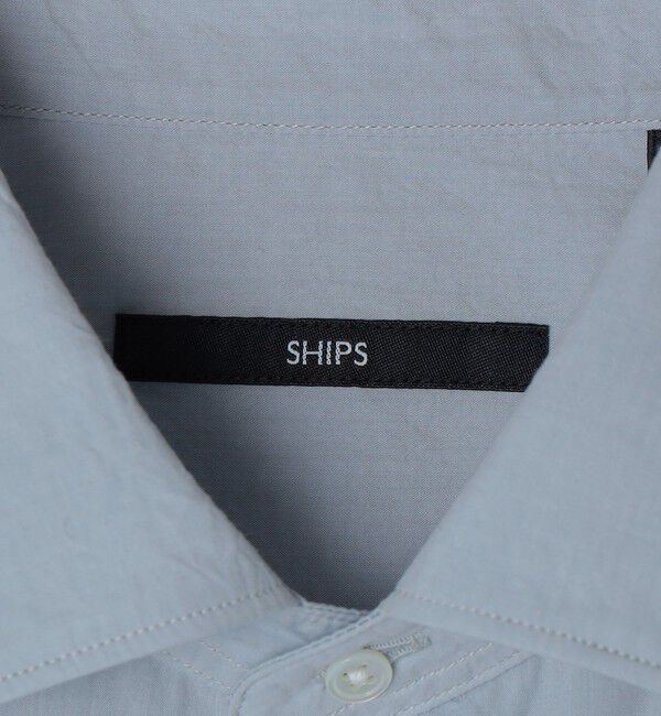SHIPS「SHIPS: スムース テックス ワイドカラー シャツ」|シャツ・ブラウス|