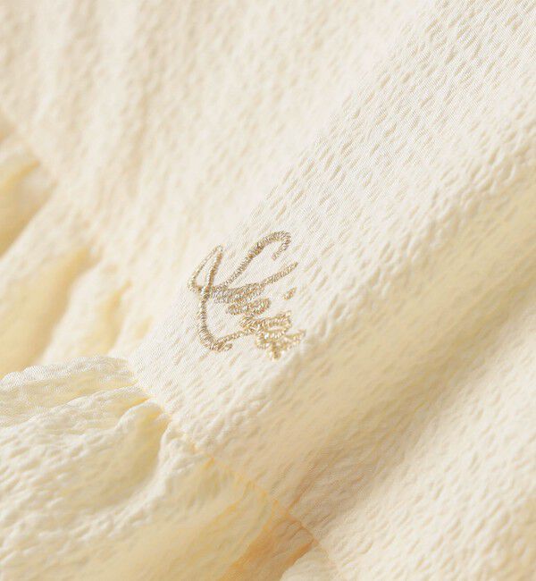 SHIPS KIDS「SHIPS KIDS:140～150cm / 〈UVカット〉ドライタッチ フリル ライト ブルゾン」|ブルゾン・スタジャン|