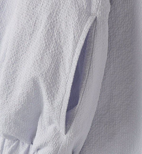 SHIPS KIDS「SHIPS KIDS:140～150cm / 〈UVカット〉ドライタッチ フリル ライト ブルゾン」|ブルゾン・スタジャン|