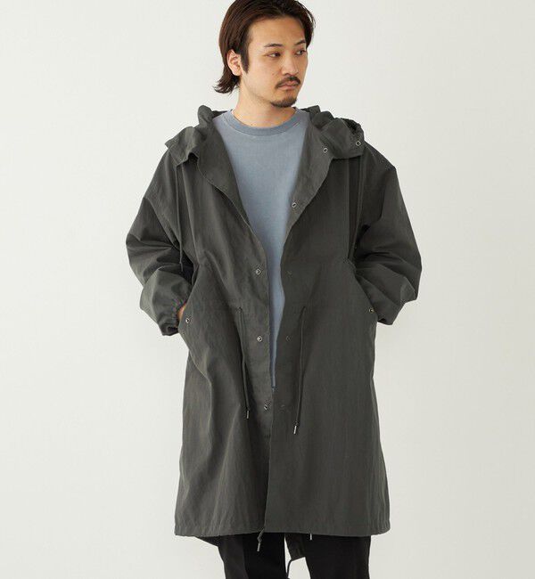 SHIPS Colors 「【SHIPS Colors別注】Rain-Stuff:〈撥水・洗濯機可能〉フード コート◇」|ミリタリー・モッズコート|
