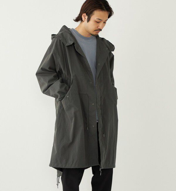 SHIPS Colors 「【SHIPS Colors別注】Rain-Stuff:〈撥水・洗濯機可能〉フード コート◇」|ミリタリー・モッズコート|