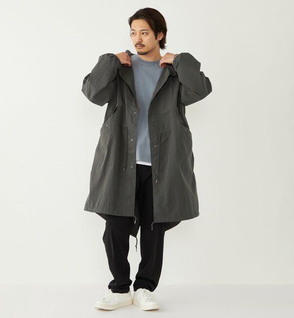 SHIPS Colors 「【SHIPS Colors別注】Rain-Stuff:〈撥水・洗濯機可能〉フード コート◇」|ミリタリー・モッズコート|