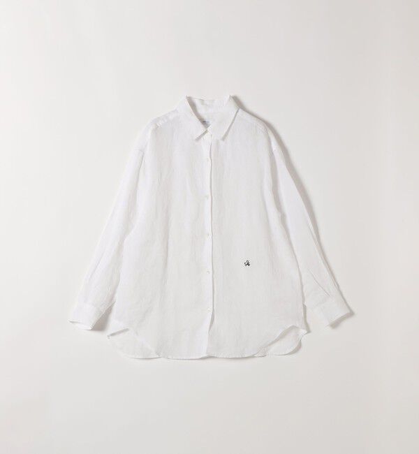SHIPS any「SHIPS any:〈洗濯機可能〉リネン 刺繍 レギュラー ルーズ シャツ」|シャツ・ブラウス|