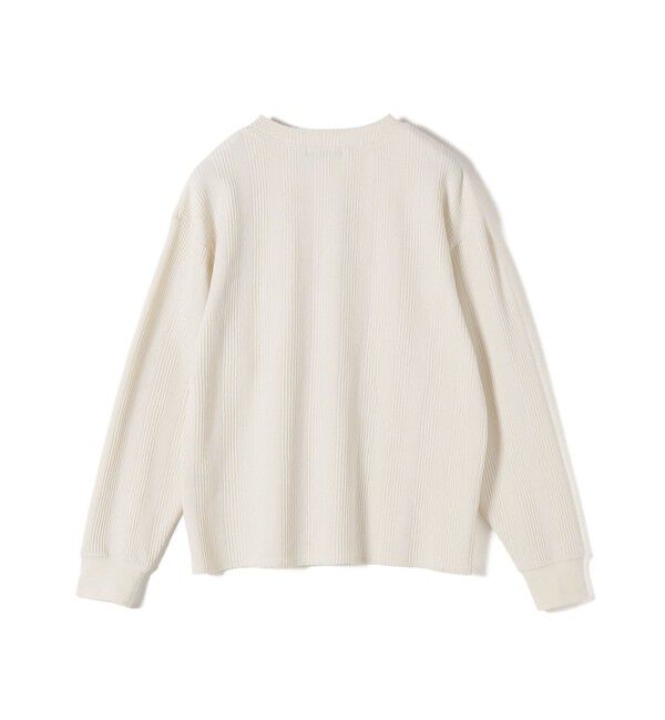 SHIPS Colors 「SHIPS Colors:〈手洗い可能〉変形ワッフル ヘンリーネック プルオーバー」|Tシャツ・カットソー|