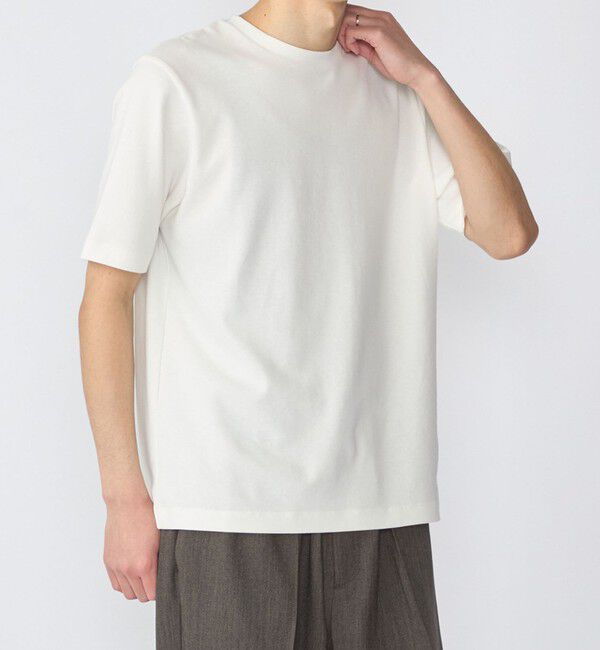 SHIPS「SHIPS: TECHNORAMA(R) ミラノ リブ Tシャツ」|Tシャツ・カットソー|ホワイト