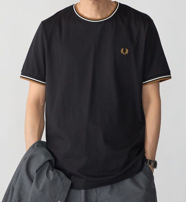 SHIPS「FRED PERRY: M1588V_TWIN TIPPED」|Tシャツ・カットソー|ブラック