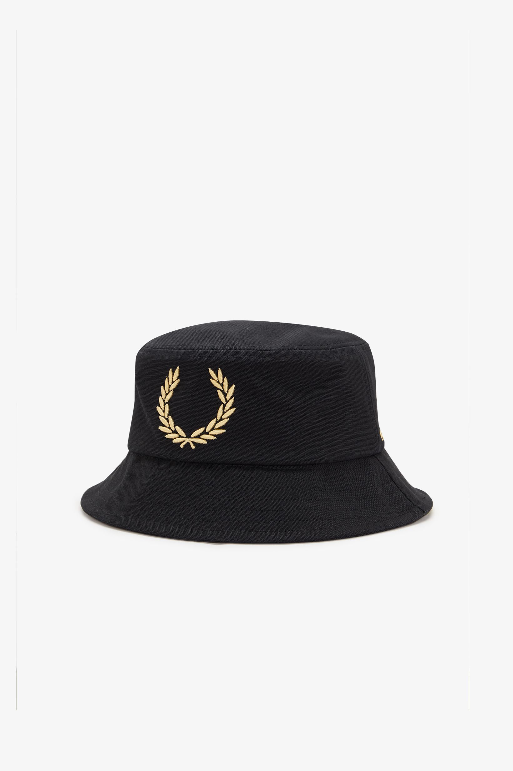 FRED PERRY 「Bold Branding Canvas Bucket Hat」|ハット|BLACK