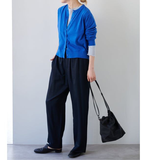 OUTDOOR PRODUCTS Usual Things「ハイゲージコットンコンパクトクルーネックカーディガン」|カーディガン|